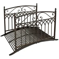 deluke Gartenbrücke SEOUL 91 x 80 x 136 cm Braun/Schwarz