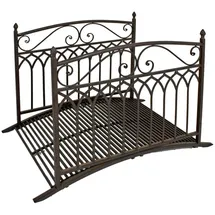 deluke Gartenbrücke SEOUL 91 x 80 x 136 cm Braun/Schwarz