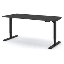 Assmann Electronic ASSMANN Schreibtisch Anthrazit Schwarz, Metall, 160x127x80 cm, Arbeitszimmer, Schreibtische, Bürotische