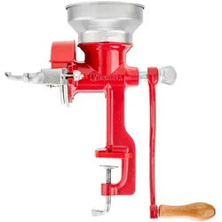 Victoria Getreidemühle Manuelle Gusseiserne Handmühle Mahlen von Kaffee Mais Einstellbare, VIC-30032, Rot