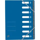 Oxford Ordnungsmappe Top File+ A4 8 Fächer 390g blau