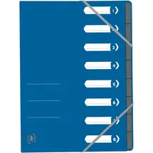 Oxford Ordnungsmappe Top File+ A4 8 Fächer 390g blau