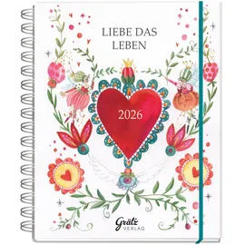 Grätz Verlag Taschenkalender Liebe das Leben 2026