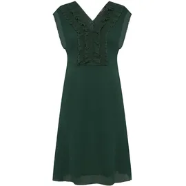 Zero Chiffonkleid Midi Plissee Grün 36
