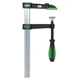 Temperguss-Schraubzwinge VIRIDIS mit 3K-Komfortgriff- Spannweite 120mmx65mm- Spannbacke 22mmx6mm