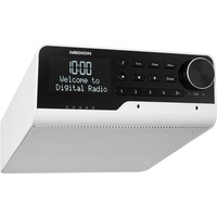 MEDION P66120 WLAN Unterbauradio mit Amazon Alexa (Küchenradio, DAB+, Bluetooth, PLL UKW, Party Mode-Funktion, DLNA) weiß