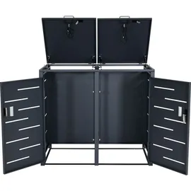 MCW Mülltonnenverkleidung MCW-E83 115 x 103 x 63 cm grau