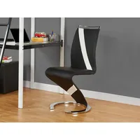 Vente-unique Vente-unique-Stuhl Freischwinger 6er-Set - Kunstleder - Schwarz &