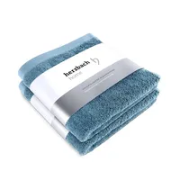 Herzbach home Pura Handtuch 50 x 100 cm graublau
