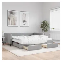 vidaXL Tagesbett 100 x 200 cm Hellgrau