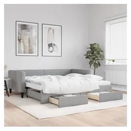 vidaXL Tagesbett 100 x 200 cm Hellgrau