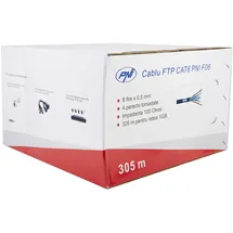 PNI Netzwerkkabel Gigabit Ethernet LAN Kabel PNI CAT6 Kabel - 10000 Mbit S - Cat.6 Netzwerkkabel Verlegekabel 305 m, FTP Geschirmt Ethernet Kabel, Hochgeschwindigkeits Internet Kabel