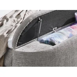 Jockenhöfer Gruppe Boxspringbett »Pia, inklusive Strauraum im Fussteil« 7-Zonen-TTFK-Mmatratze, KS-Topper, verschiedene Härtegrade wählbar grau