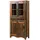 Massivmoebel24 Vitrine Altholz 90 x 40 x 180 cm Mehrfarbig