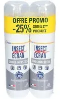 INSECT ECRAN -ZONES INFESTEES- Anti-moustiques - Spray répulsif peau Protection contre les piqûres de moustiques Zones Infestées Lot 2 200 ml