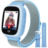 PTHTECHUS 4G Smartwatch Kinder mit GPS, Videoanruf Uhr, WiFi, Anrufe, Schulmodus, SOS-Funktion, Wecker, Telefon Uhr für Kinder, Kindergeschenk 4-12 Jahre (4G Blau)