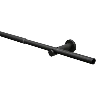 GARDINIA Gardinenstangen-Set Sol Ø 16-19 mm schwarz 120-210 cm