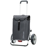 Andersen Shopper Manufraktur ANDERSEN Einkaufstrolley - Royal Shopper Plus Ortlieb anthrazit 49 L Handwagen, wasserdicht, wetterfest, Aluminium, klappbar, Kugellagerad