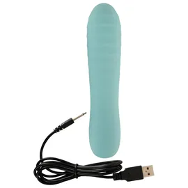 The CUTIES and pals Straight Vibrator mit 8 Vibrationsmodi, türkis