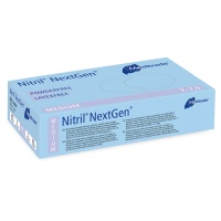 Meditrade Nitril® NextGen® Untersuchungshandschuh, Einmalhandschuh - Puderfrei, unsteril, Extrem dehnbar, 1 Packung = 100 Stück, Größe: M