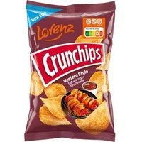 Lorenz Chips Crunchips Western Style, Kartoffelchips mit Raucharoma, 150g