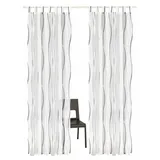 OTTO home Dimona Gardine Schlaufen 140x145 cm weiß/silbergrau 2 St.