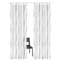 OTTO home Dimona Gardine Schlaufen 140x145 cm weiß/silbergrau 2 St.