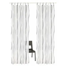 OTTO home Dimona Gardine Schlaufen 140x145 cm weiß/silbergrau 2 St.