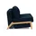Innovation Living Schlafsofa Cubed Eiche Stoff Blau Blue 140 cm