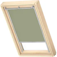 VELUX Verdunkelungsrollo, MK08, Marsh, mit Grauer Führungsschiene