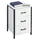 Relaxdays Nachtschrank 3 Schubladen 40 x 40 x 60 cm Weiß/Schwarz