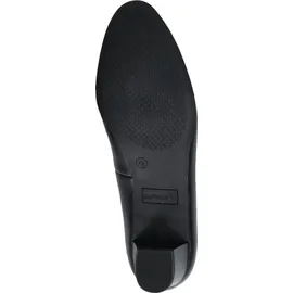 CAPRICE Damen Pumps aus Leder mit Blockabsatz, Schwarz (Black Nappa), 36.5 EU