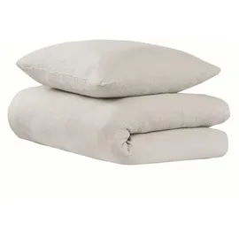 SCHIESSER Lennox Uni Helltaupe 135 x 200 cm + 80 x 80 cm