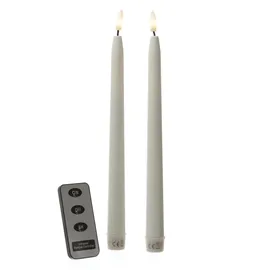 MARELIDA LED Stabkerzen 28 cm weiß 2 St.