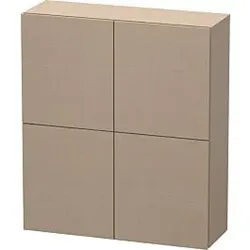 Duravit L-Cube Halbhochschrank LC116707575 70x24,3x80cm, 2 Türen, leinen