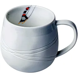 räder Schneetag Tasse Goldkufen Porzellan weiß 0092536