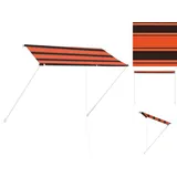 vidaXL Einziehbare Markise 250×150 cm Orange und Braun