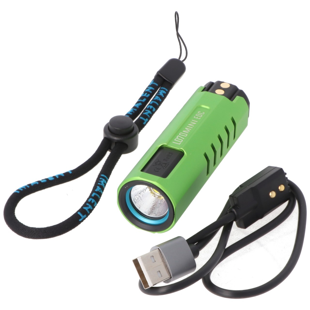 Imalent LD70 Mini EDC LED-Taschenlampe hellgrün mit 4000 Lumen, Leuchtweite max. 203 Meter