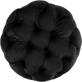 CLP Sitzhocker Drancy Samt schwarz/M