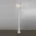 Konstsmide Außenstandleuchte Aluminium 57,5 cm x 57,5 cm x 220 cm inkl. E27 100 W weiß