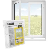 EasyMaxx Insektenschutz-Fensterrahmen 130 x 150 cm Weiß