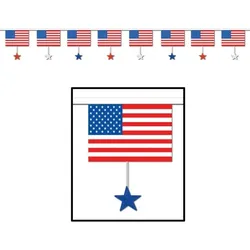 Usa Wimpelkette Sterne