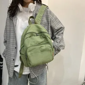 luxuskollektion Makukke Damen Rucksack Klein Canvas Grün