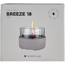 Kleining Tischfeuer BREEZE 18 Edelstahl 20 x 18 x 18 cm grau