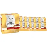 PURINA GOURMET Gold Zarte Häppchen in Sauce Katzenfutter12er Pack (12 x 8 x 85g)