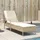 vidaXL Sonnenliege 200 x 63 x 81 cm Beige