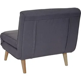 Mendler Schlafsessel HWC-D35 Stoff/Textil 0 x 0 x 0 cm Grau mit Schlaffunktion