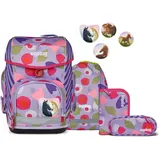 ergobag cubo Schulranzen-Set BlütenzauBär
