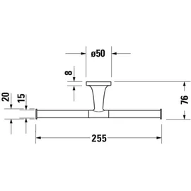 Duravit Starck T Papierrollenhalter, 0099387000,