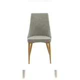 VCM Leone Esszimmerstuhl Hellgrau Eiche dekor.